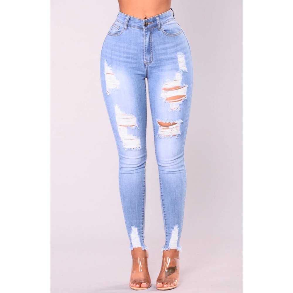 Fashion Nova Distressed Jeans